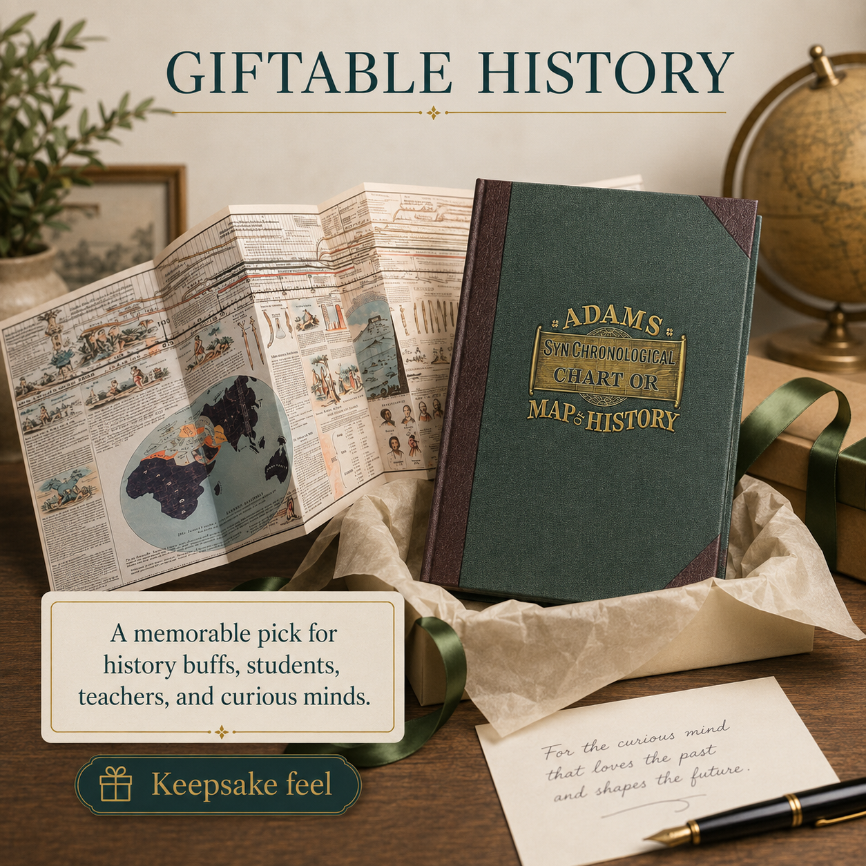 Adams Time Chart – Fold-Out World History Timeline
