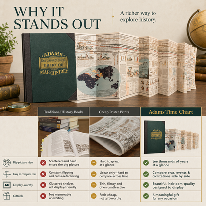 Adams Time Chart – Fold-Out World History Timeline