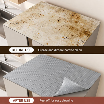 Disposable Fridge Top Oil Absorbent Mat, Waterproof Dust Proof Pad