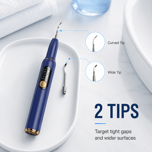 High-Frequency Dental Cleaner with LED & 5 Levels