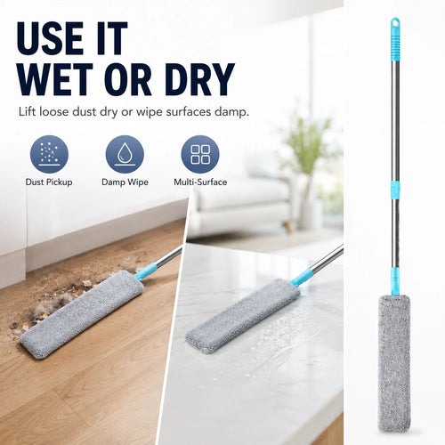 Gap Dust Cleaner with Extendable Pole | Flex Microfiber Duster