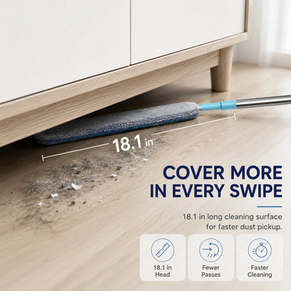 Gap Dust Cleaner with Extendable Pole | Flex Microfiber Duster