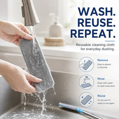 Gap Dust Cleaner with Extendable Pole | Flex Microfiber Duster