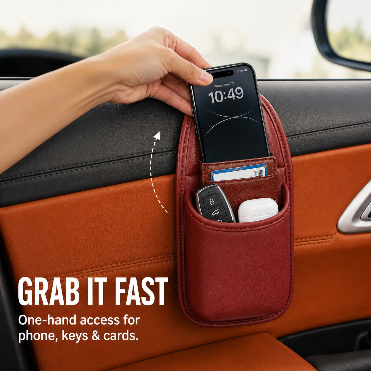 🚗Car Door Pocket Organizer | Leather-Look Storage Pouch