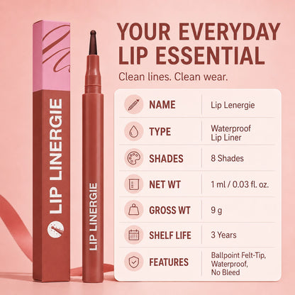 Lip Linergie Waterproof Lip Liner – Precise & Non-Bleeding