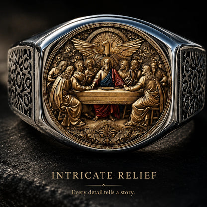 Faith & Fellowship Statement Ring | Symbolic Men's Gift