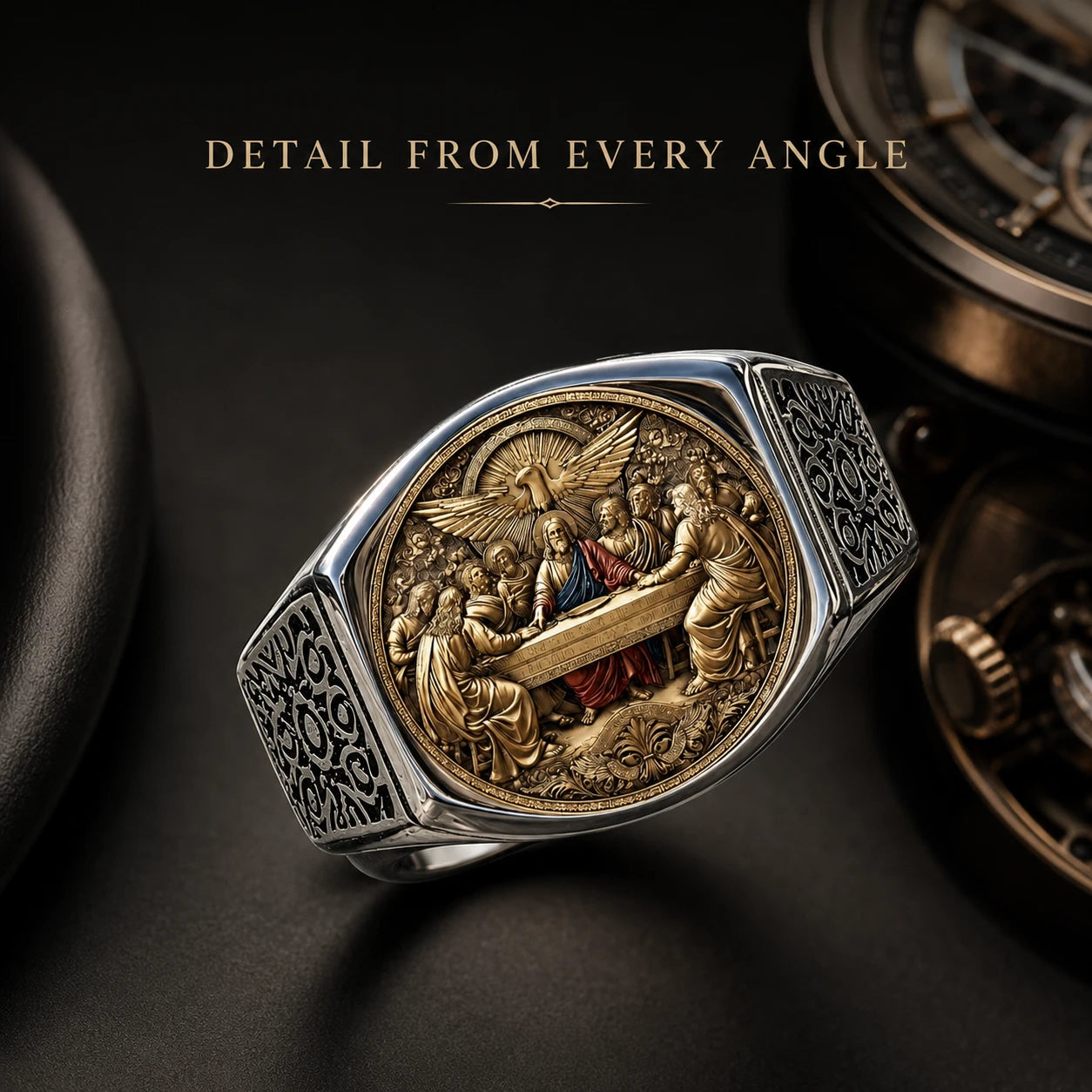 Faith & Fellowship Statement Ring | Symbolic Men's Gift