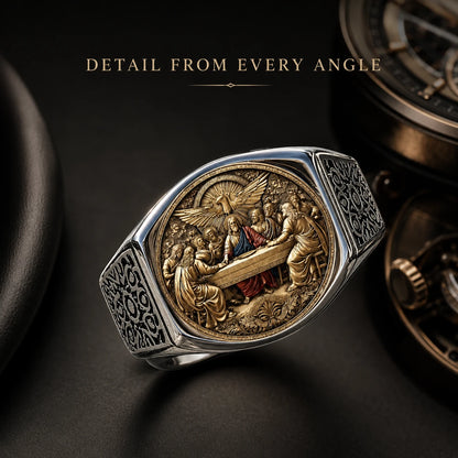 Faith & Fellowship Statement Ring | Symbolic Men's Gift