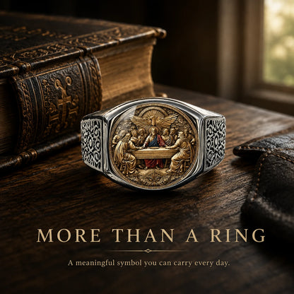 Faith & Fellowship Statement Ring | Symbolic Men's Gift