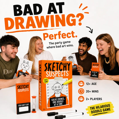 Sketchy Suspects Party Game
