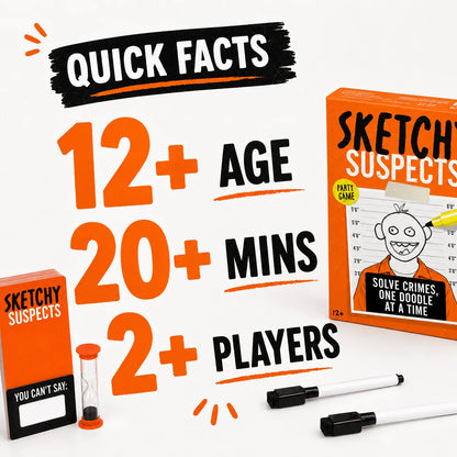 Sketchy Suspects Party Game
