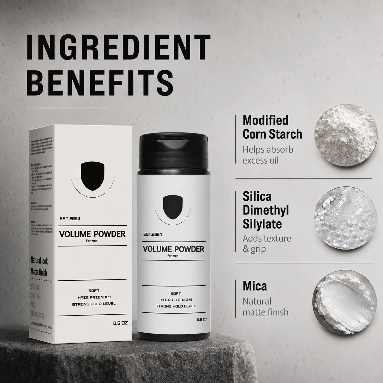 Hair Volumizing Styling Powder | Instant Root Lift & Matte Texture