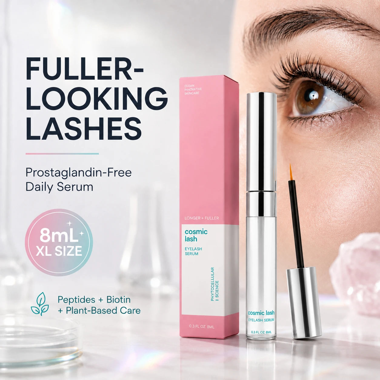 Gentle Lash Growth Serum (8mL XL) | Prostaglandin-Free Formula