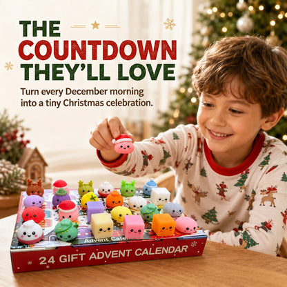 24-Day Christmas Squishy Toy Advent Calendar Countdown Box