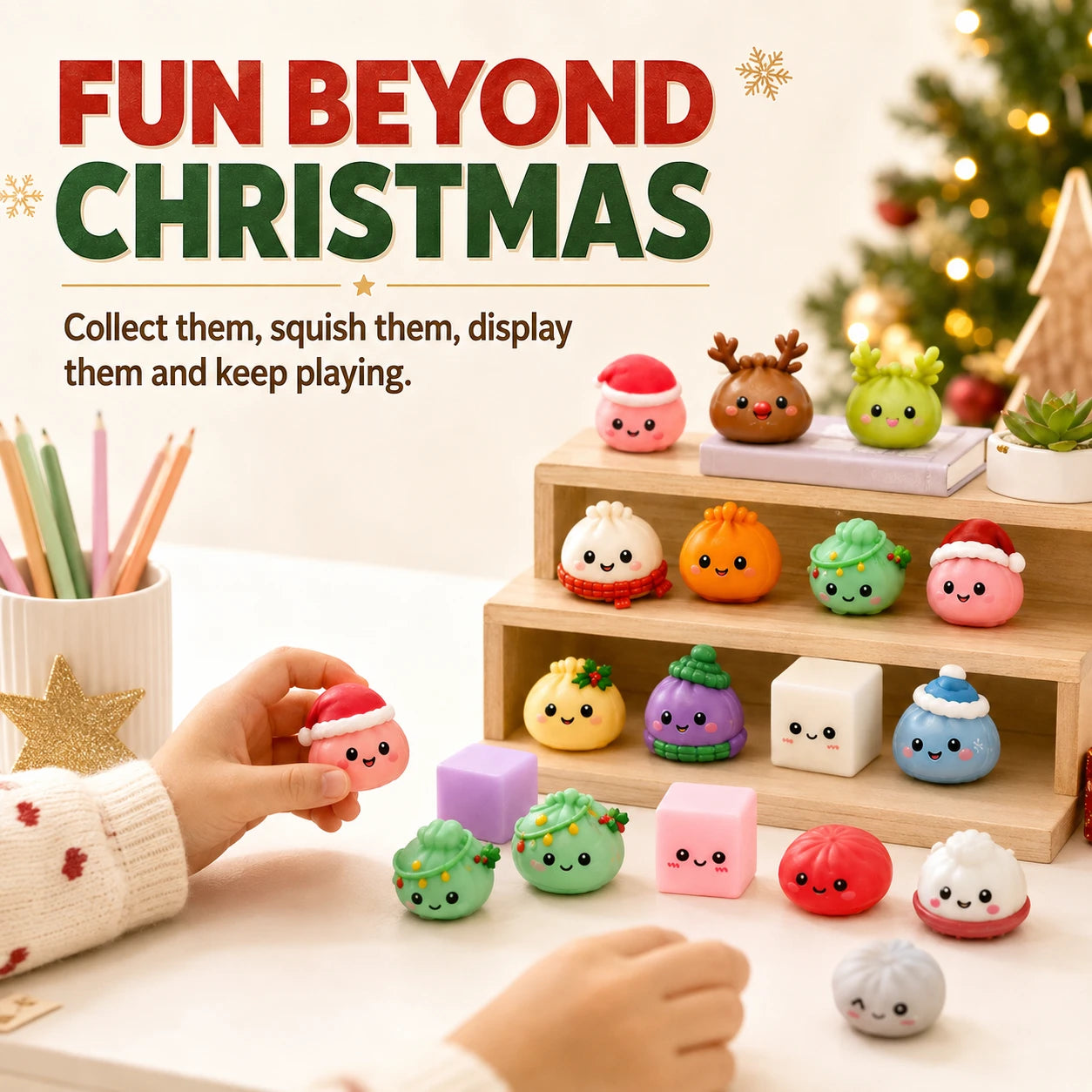 24-Day Christmas Squishy Toy Advent Calendar Countdown Box