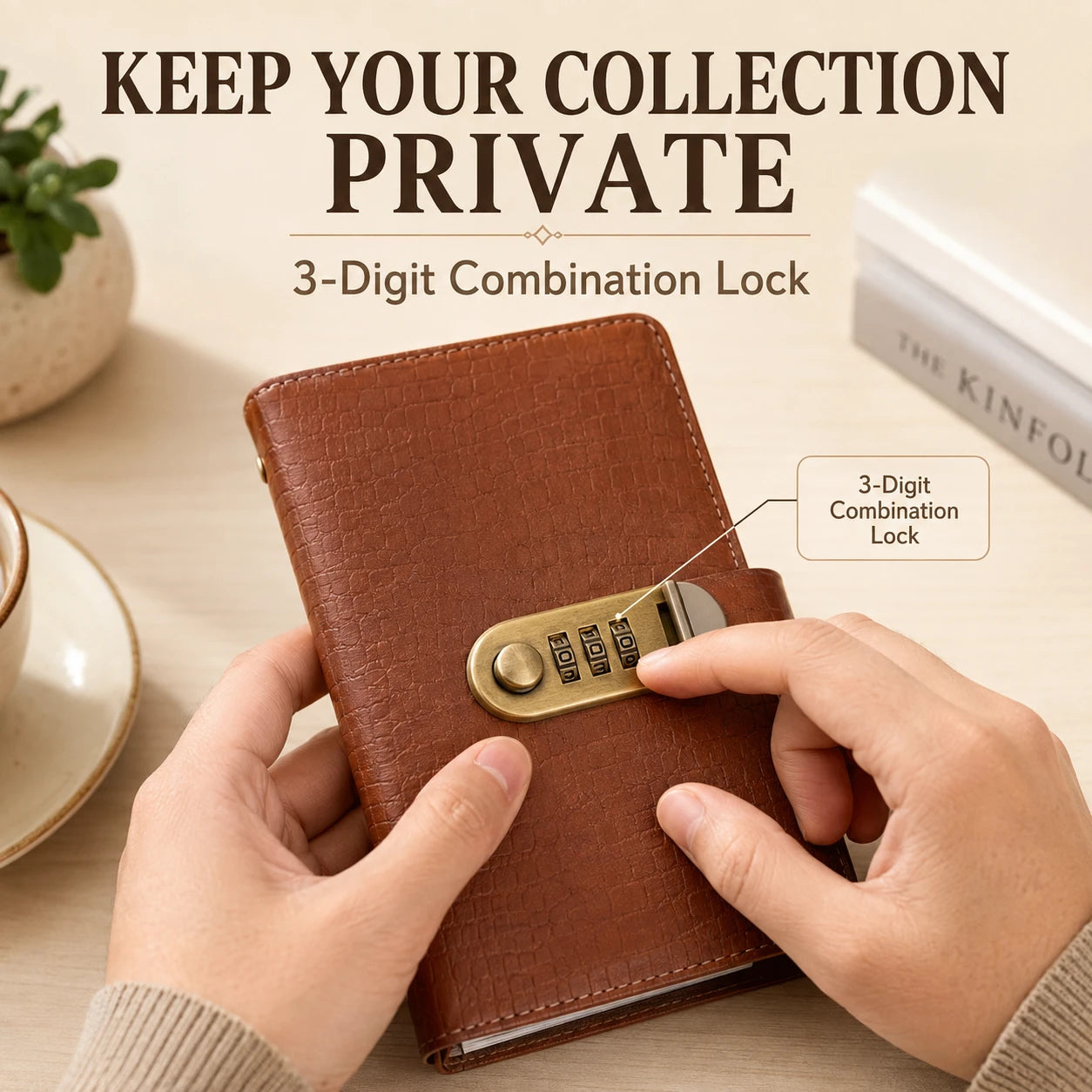 Locking Banknote Collection Booklet | Holds 100 Bills