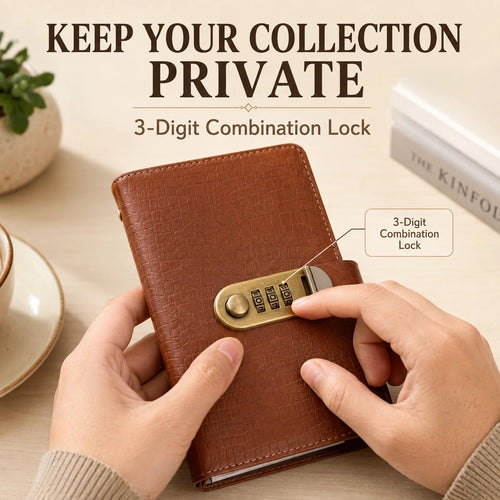 Locking Banknote Collection Booklet | Holds 100 Bills