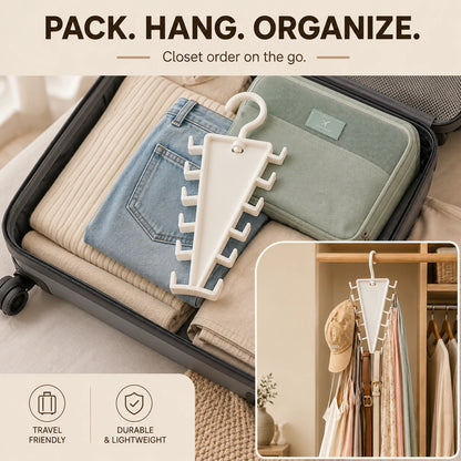Vertical Closet Organizer Hanger for Accessories