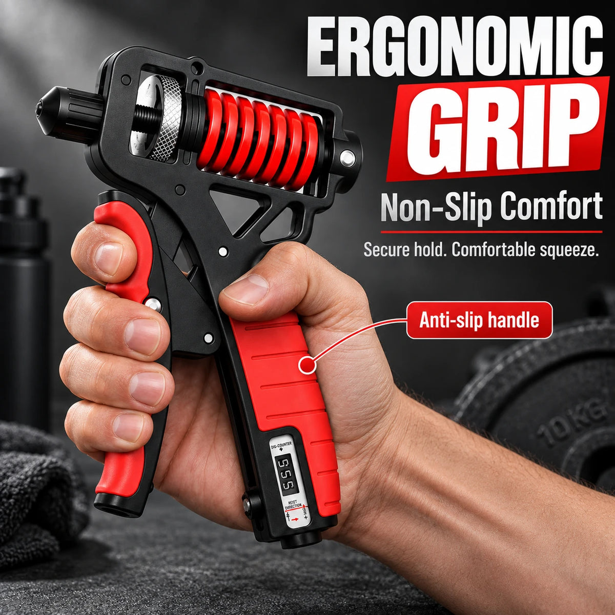 Adjustable Digital Hand Grip Strengthener | 5–160kg