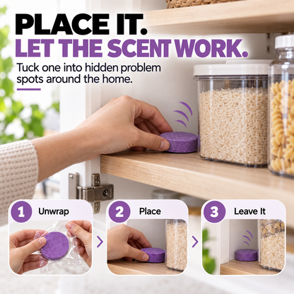 Indoor Pest Repellent Pucks – 12 Individually Wrapped