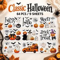 Classic Halloween — 64 PCS / 9 Sheets