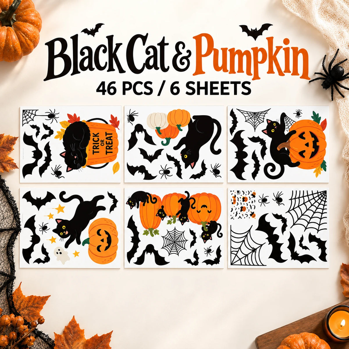 Halloween Wall & Window Stickers | Easy Spooky Decor