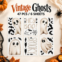 Vintage Ghosts — 47 PCS / 6 Sheets