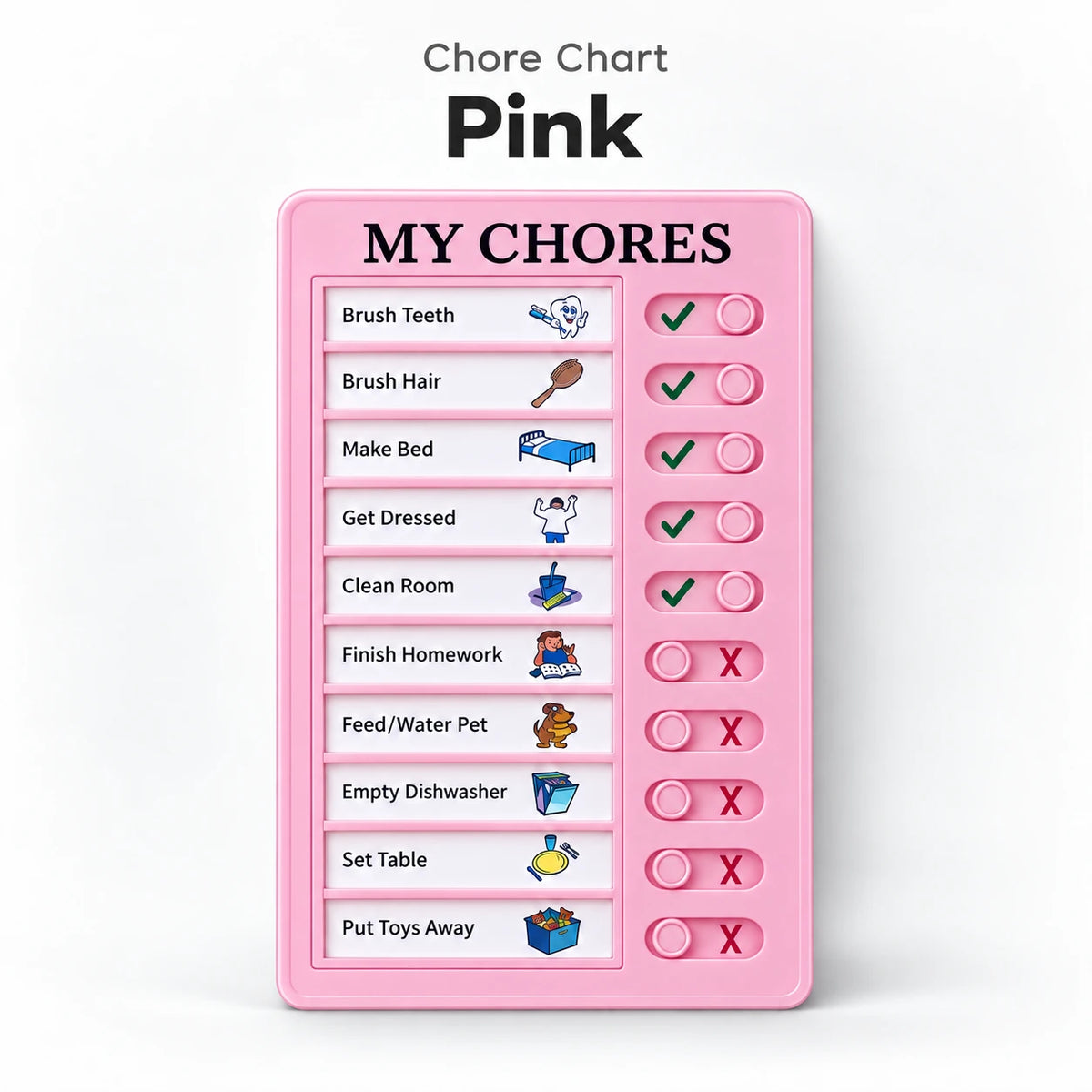 Reusable Kids Chore Chart – Daily Routine Board
