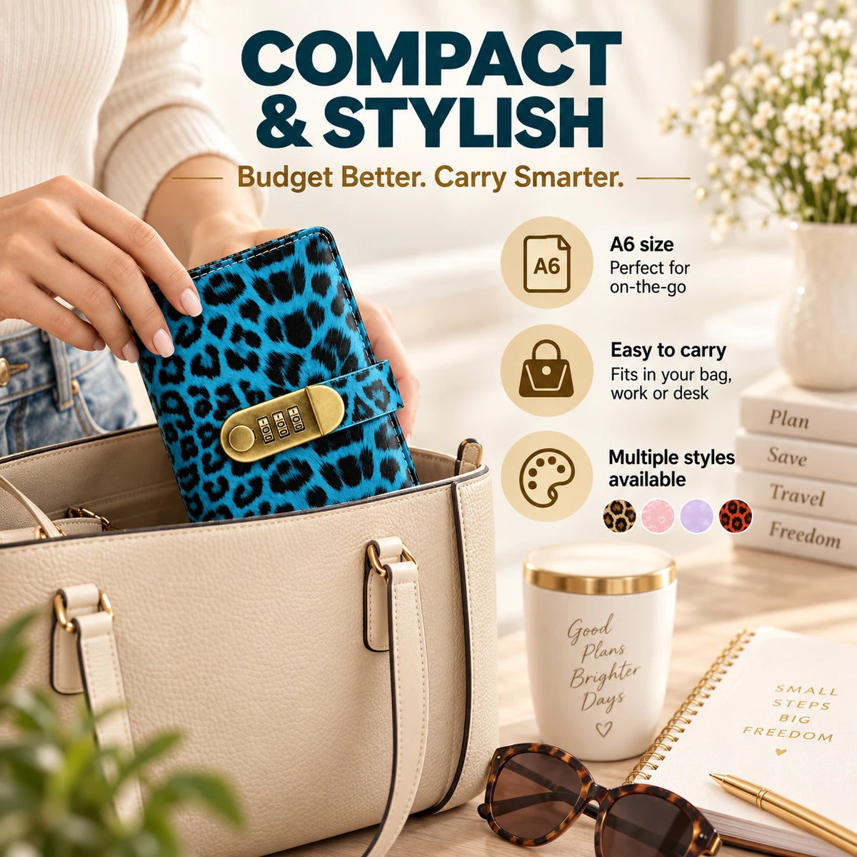 Combination Lock Cash Binder – A6 Budget Organizer