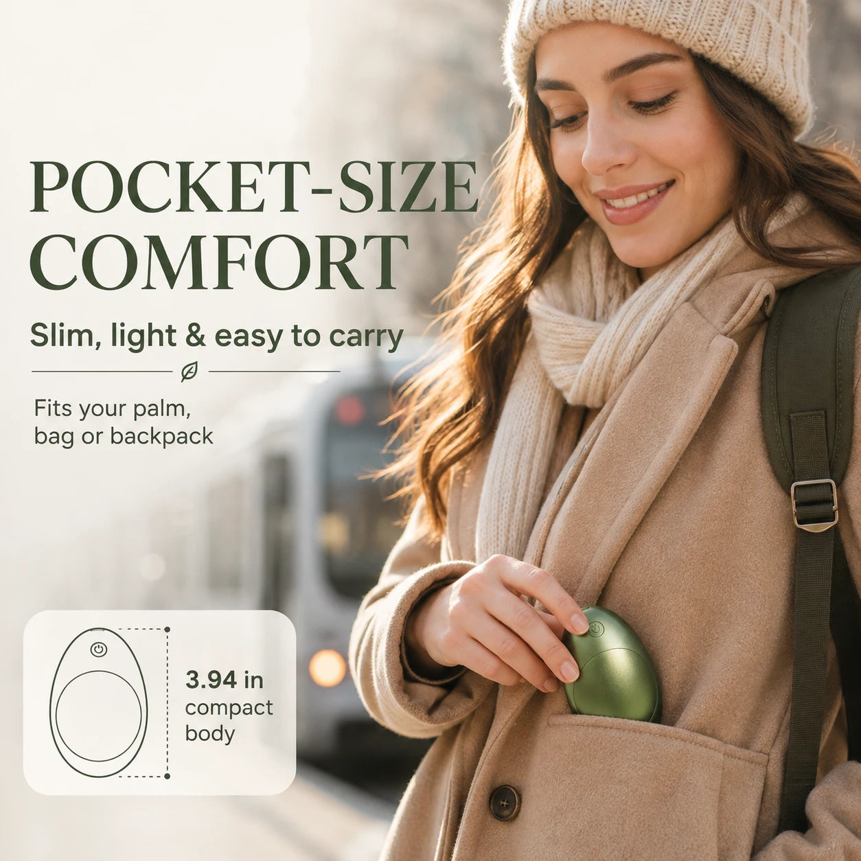Rechargeable Magnetic Hand Warmer & Emergency Charger