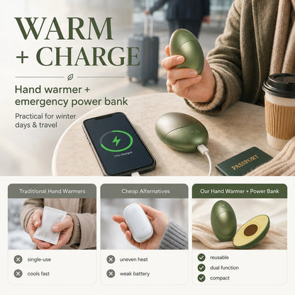 Rechargeable Magnetic Hand Warmer & Emergency Charger