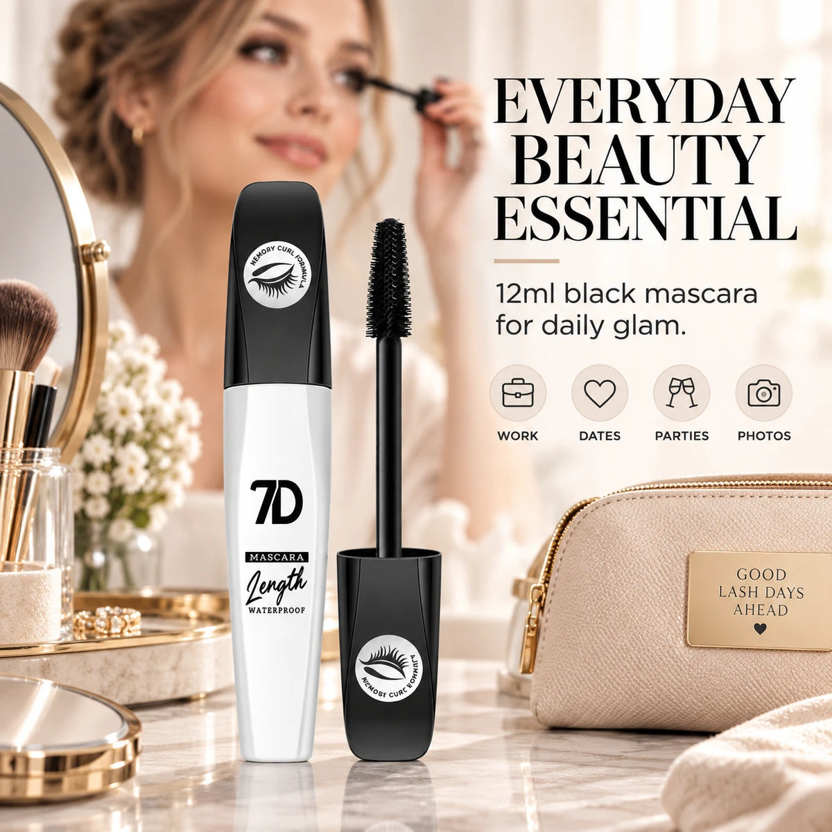 7D Fiber Mascara for Length, Volume & Defined Lashes