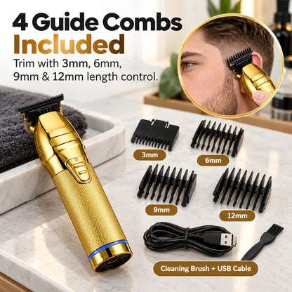 Rechargeable Hair Clipper with 4 Guide Combs | 120+ Min