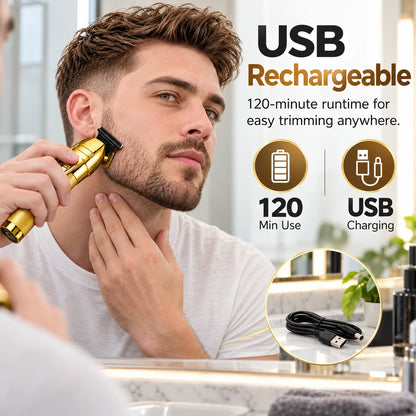Rechargeable Hair Clipper with 4 Guide Combs | 120+ Min