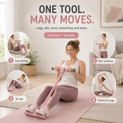 Pedal Resistance Trainer for Home Workouts & Leg Toning
