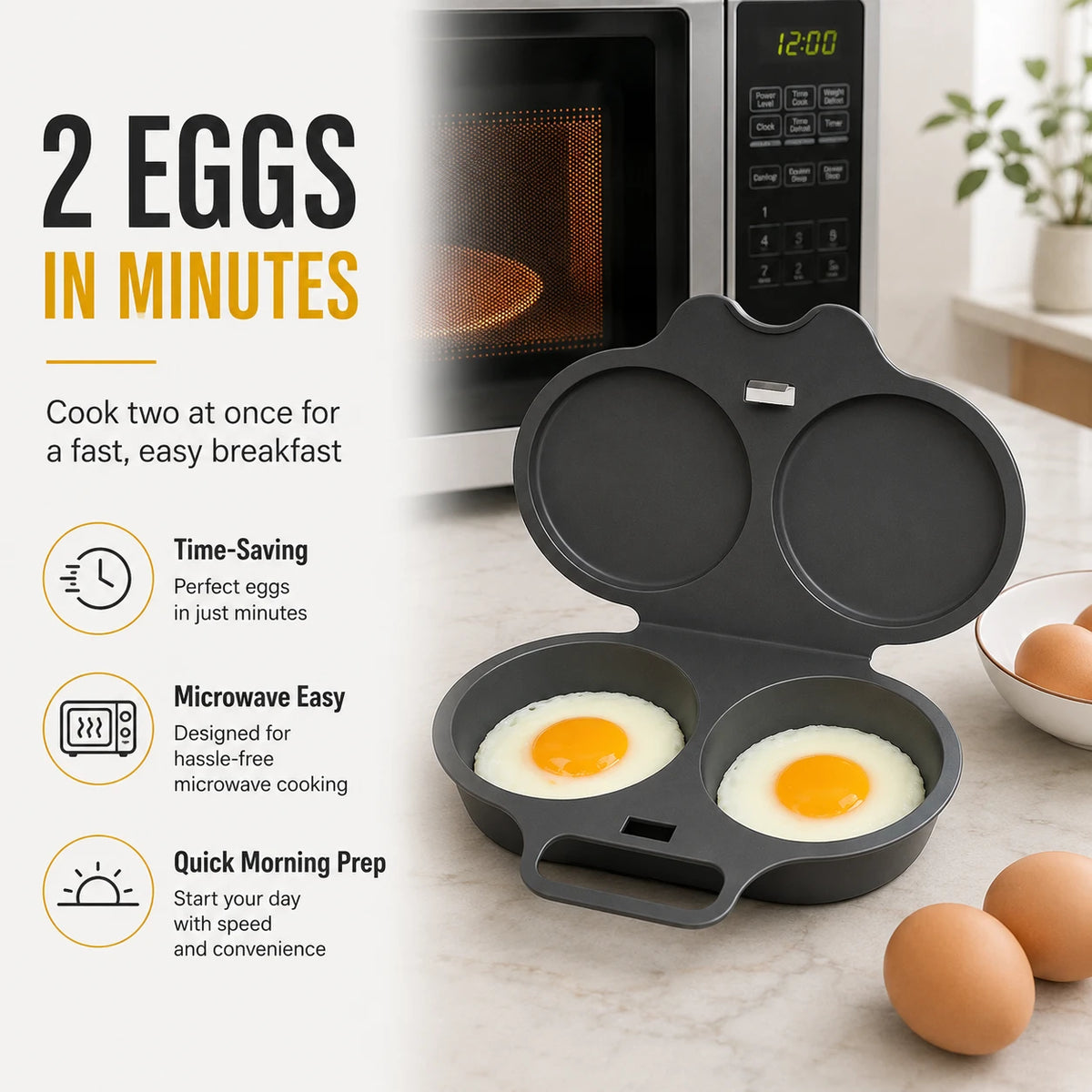Microwave Egg Cooker for Quick & Easy Breakfasts