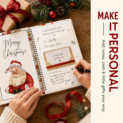 🎄 Christmas Gift Card Book – Personalized Holiday Gift