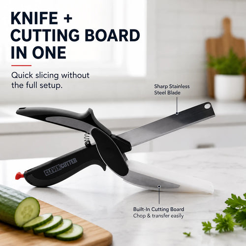 Clever Cutter 2-in-1 Knife & Food Chopper