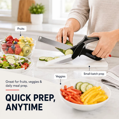 Clever Cutter 2-in-1 Knife & Food Chopper