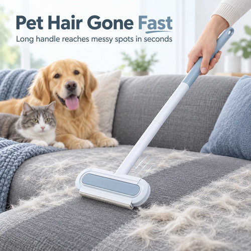 Reusable Pet Hair Remover Brush | Washable Fur Cleaner