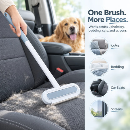 Reusable Pet Hair Remover Brush | Washable Fur Cleaner