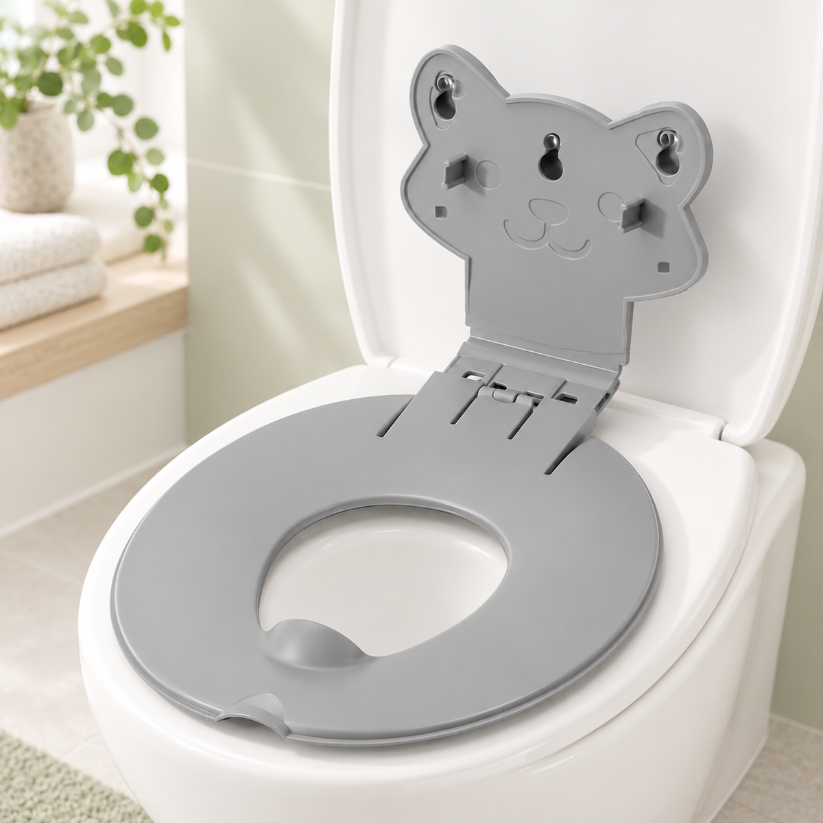 👶 Potty Training Made Easy & Stress-Free! 2-in-1 Flip-Down Toddler Toilet Seat ✨🚽