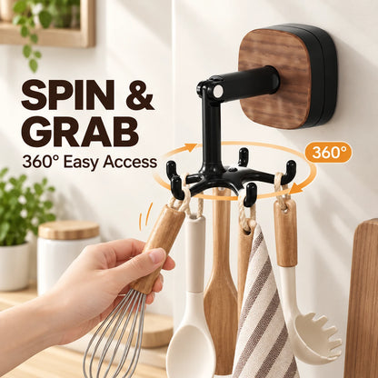 Rotating Hanging Organizer – Drill-Free Multi-Room Storage