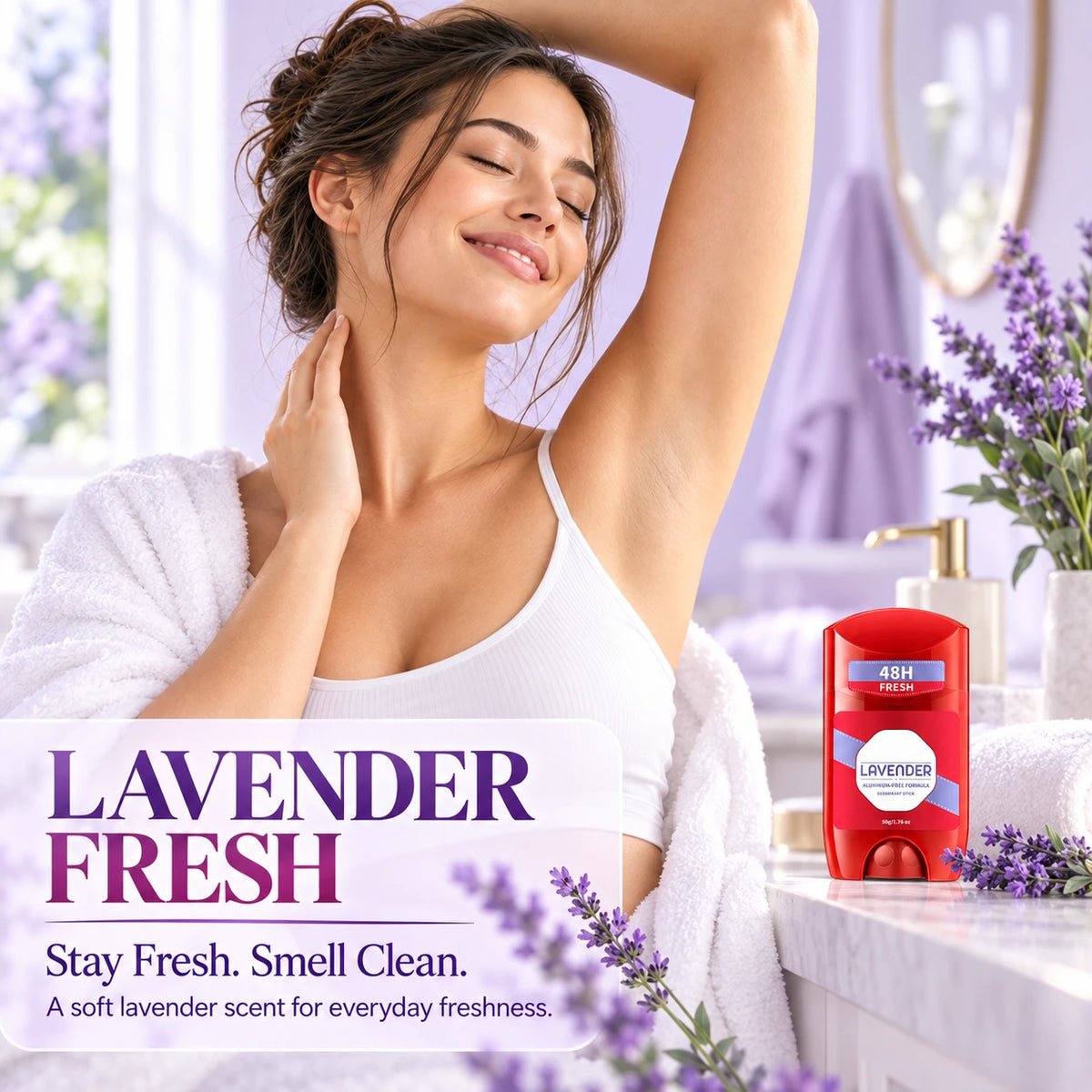Lavender Deodorant Stick | Aluminum-Free Full Body Freshness
