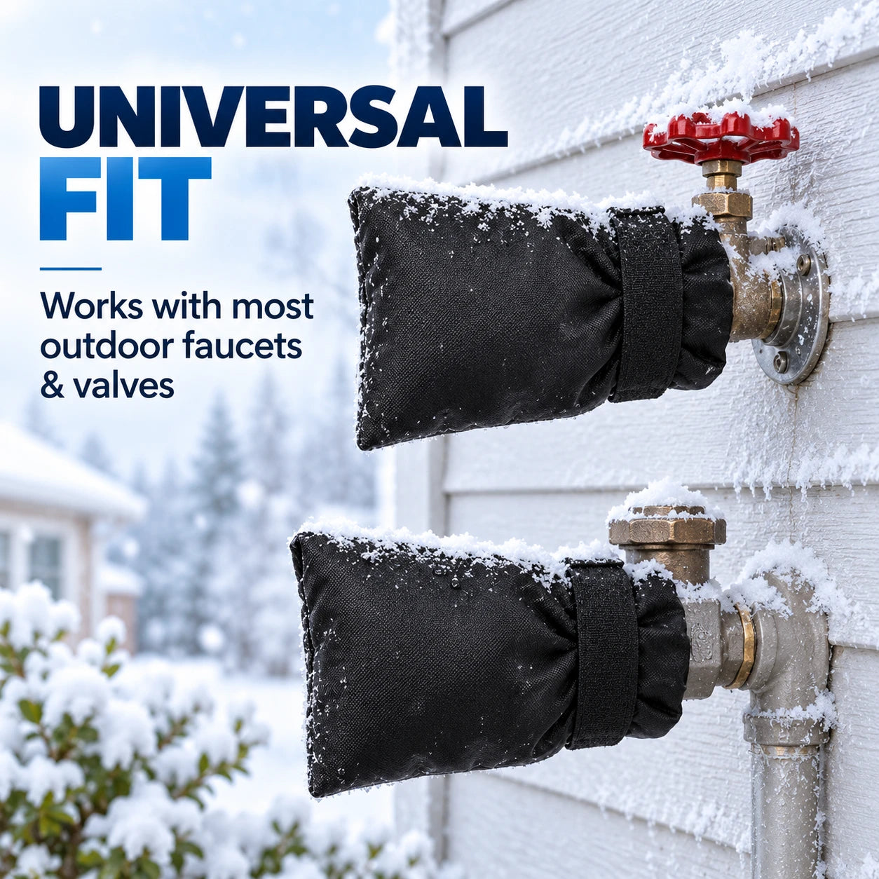 Outdoor Faucet Cover for Winter Freeze Protection