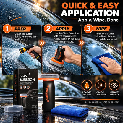 2-in-1 Glass Cleaner & Water Repellent with Applicator