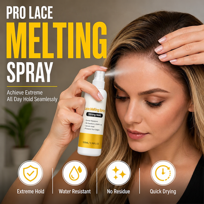 👑 Flawless Melt Lace Spray – Professional Extreme Hold & Seamless Blend for Wigs