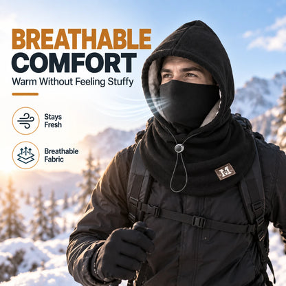 Winter Fleece Balaclava Hood – 3-in-1 Face & Neck Gaiter