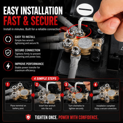 4-Post Quick Release Battery Clamps