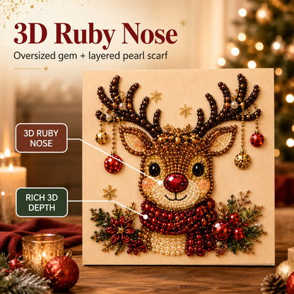 DIY Christmas Reindeer Framed Pearl Painting Kit🎁